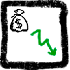 icon-less-money
